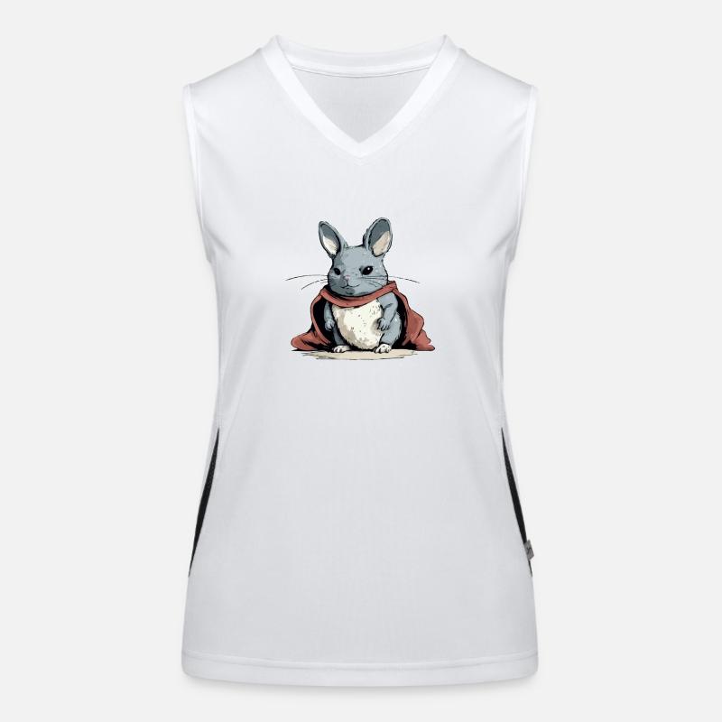 Kiki the chinchilla Women's Functional Contrast Tank Top