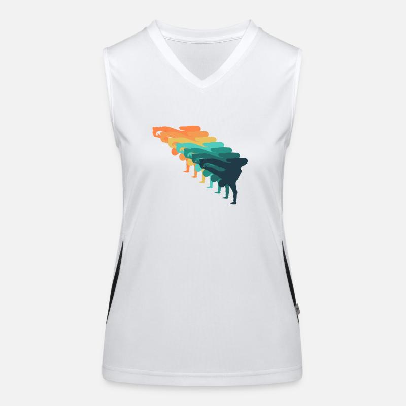 Retro breakdance Women's Functional Contrast Tank Top