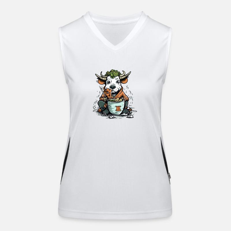 Kiko the greedy bull Women's Functional Contrast Tank Top