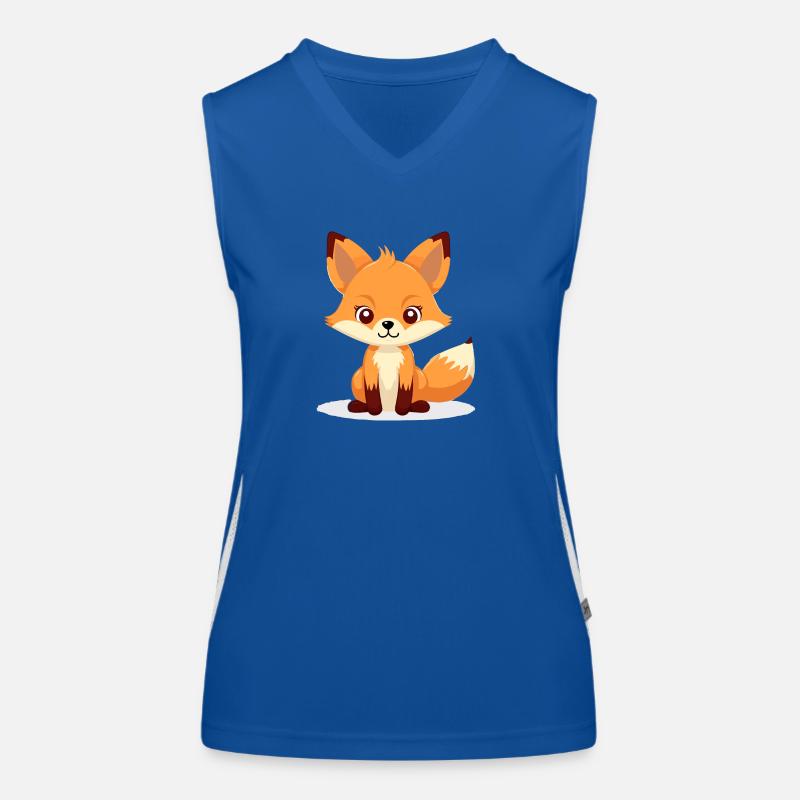 Petit renard rusé Débardeur respirant contrasté Femme