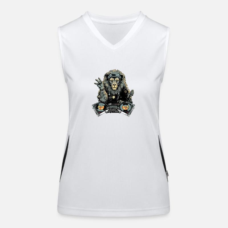 Dilo the lion deejay Women's Functional Contrast Tank Top