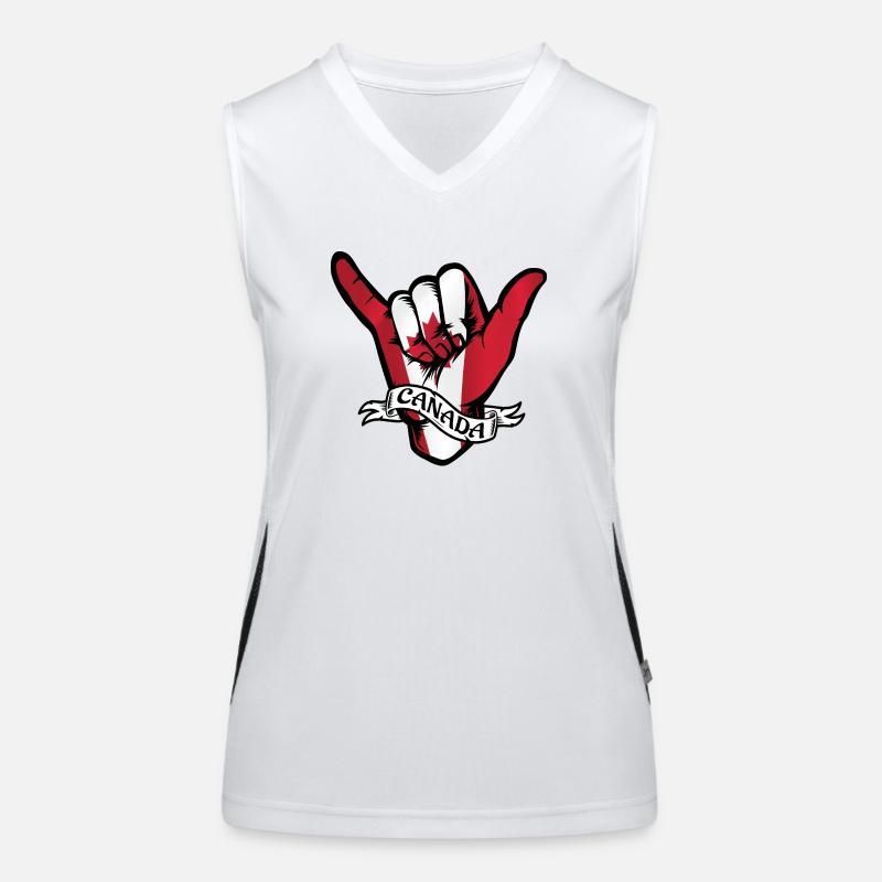 Canada Shaka Funktionelles Kontrast-Tank Top für Frauen