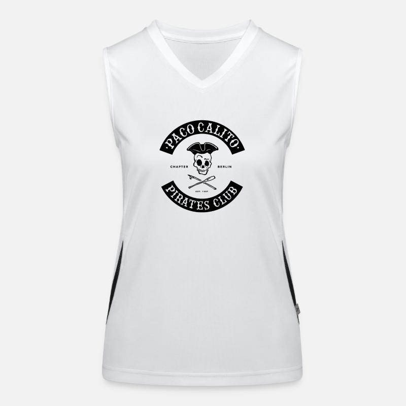Paco Calito 'black' Funktionelles Kontrast-Tank Top für Frauen