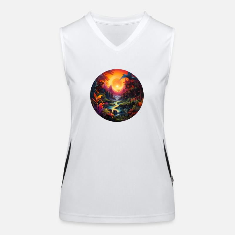 Paradies Funktionelles Kontrast-Tank Top für Frauen