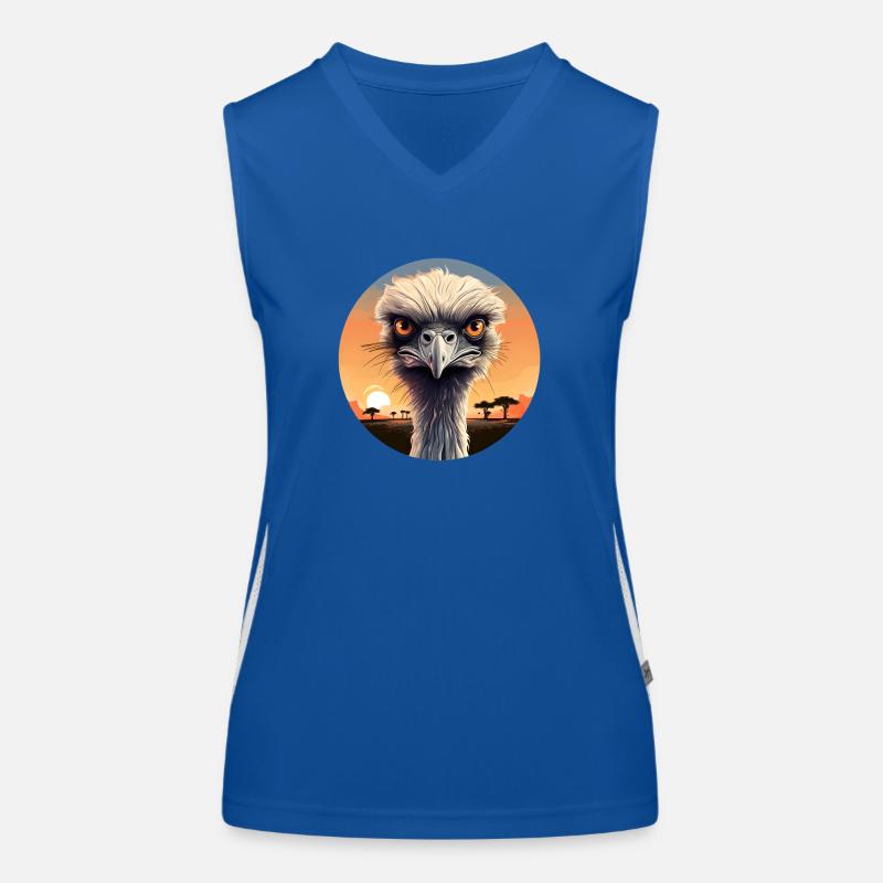 Autruche Débardeur respirant contrasté Femme