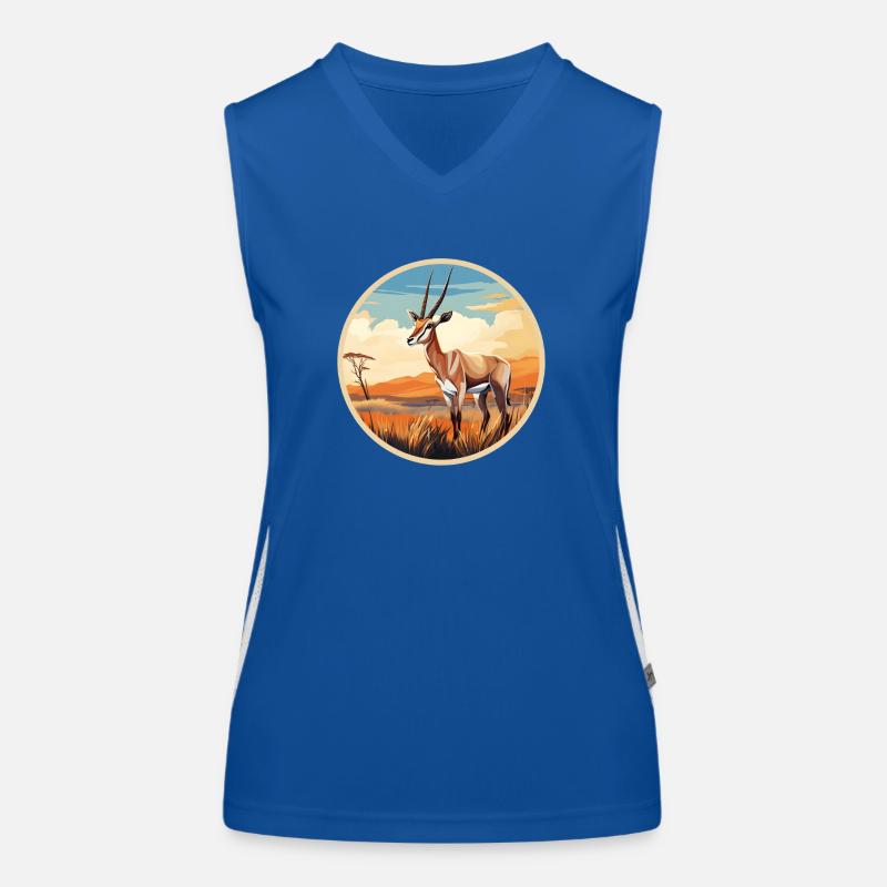 Oryx Antelope Women's Functional Contrast Tank Top