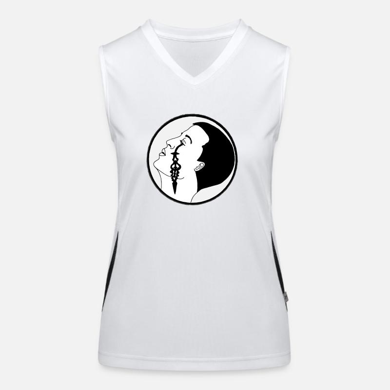 Träne der Zeit Funktionelles Kontrast-Tank Top für Frauen