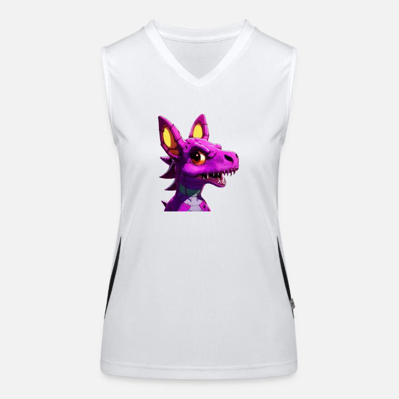 Dragon violet Débardeur respirant contrasté Femme