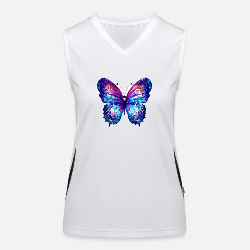 Papillon Animal Insecte Papillon Débardeur respirant contrasté Femme