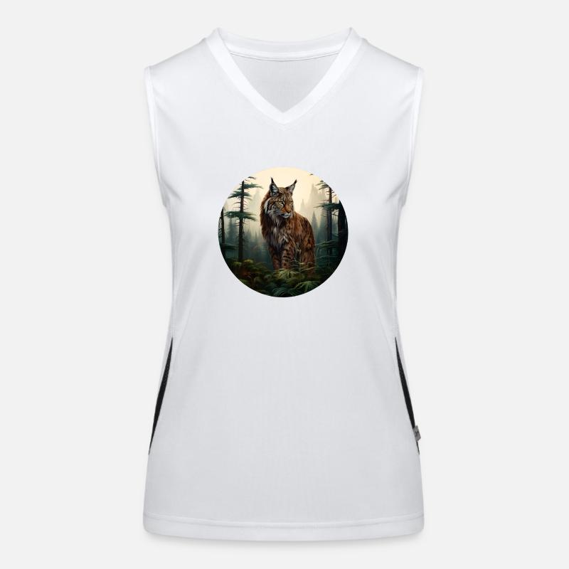 Luchs Funktionelles Kontrast-Tank Top für Frauen