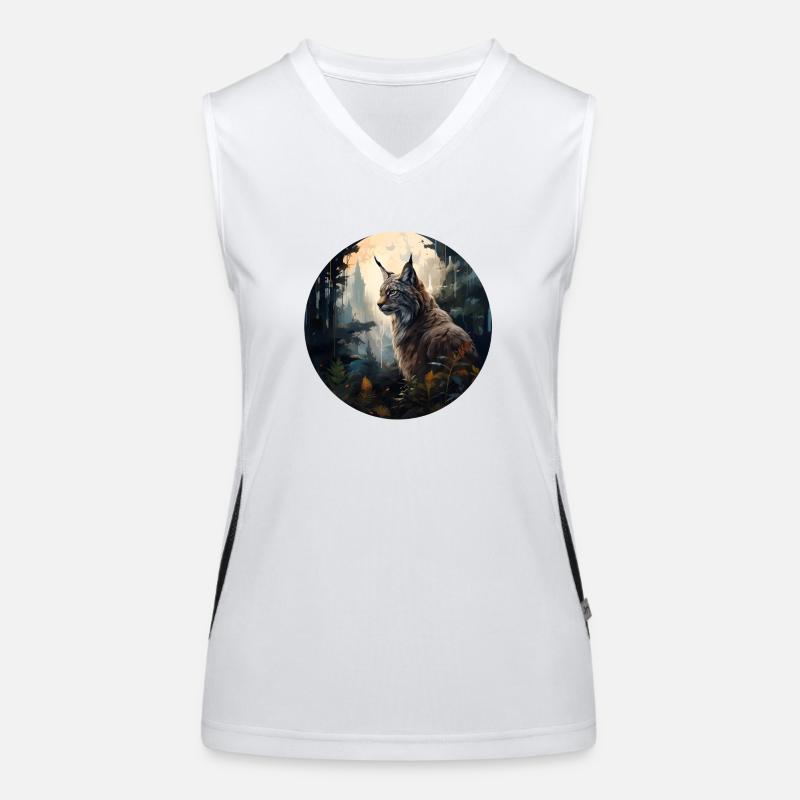 Luchs Funktionelles Kontrast-Tank Top für Frauen