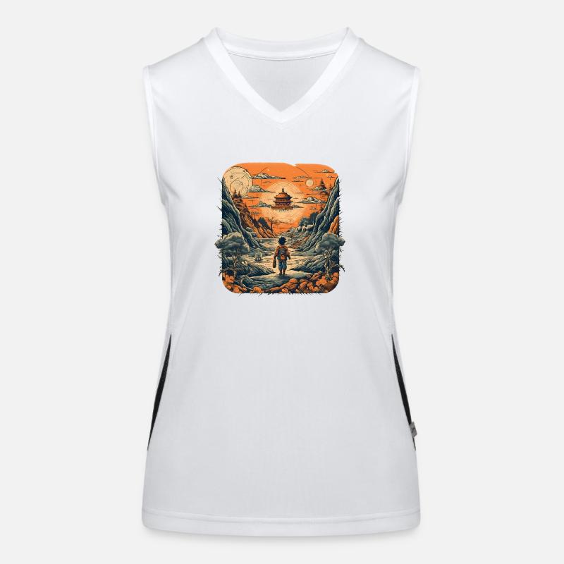 Lonely Sunset Women's Functional Contrast Tank Top