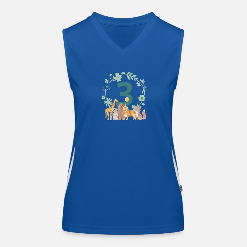 3rd anniversary - third anniversary animals Women's Functional Contrast Tank Top