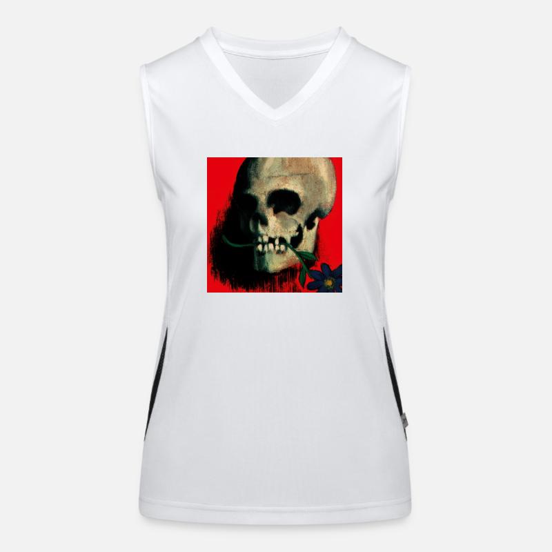 skull red Funktionelles Kontrast-Tank Top für Frauen