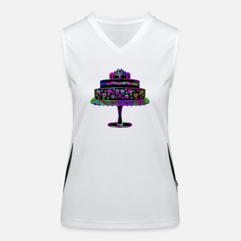 Kuchen Funktionelles Kontrast-Tank Top für Frauen