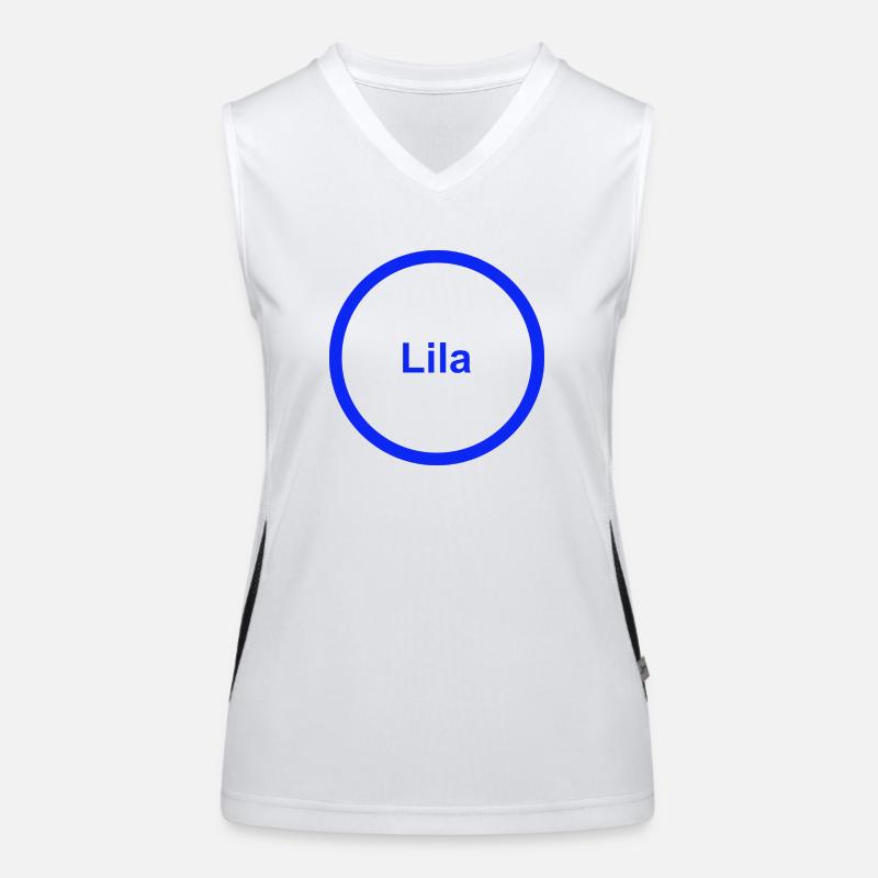 Lila Funktionelles Kontrast-Tank Top für Frauen