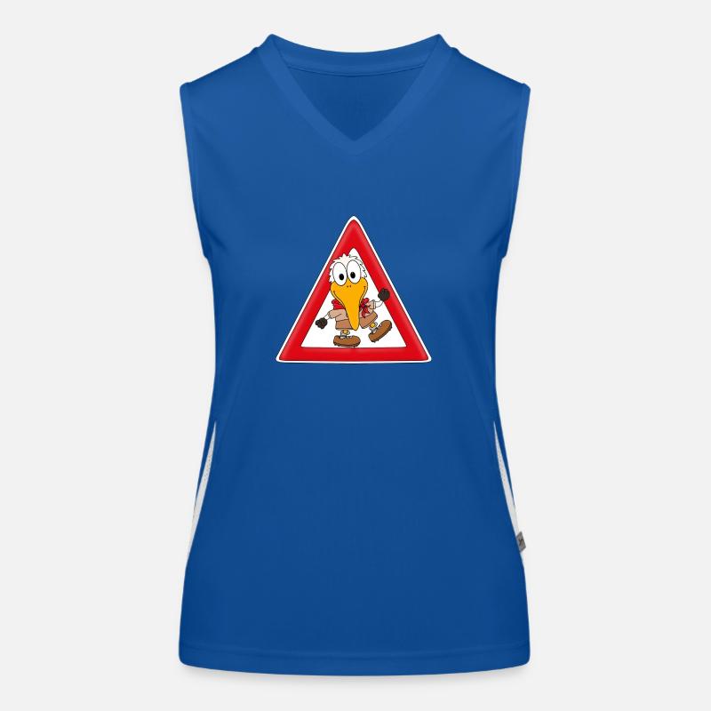 ACHTUNG WANDERVOGEL Funktionelles Kontrast-Tank Top für Frauen