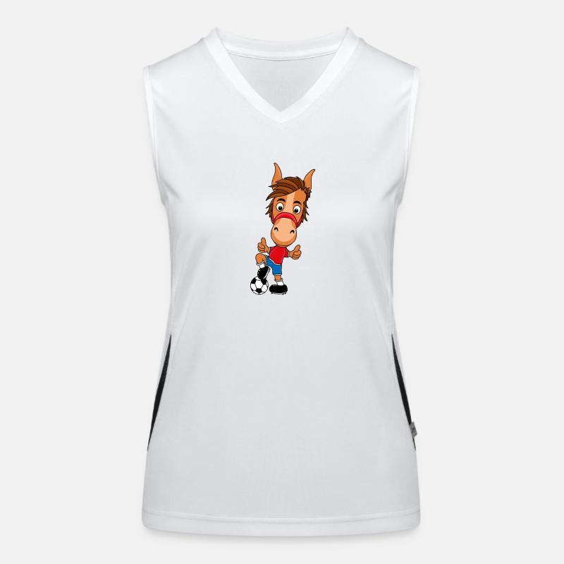 FUßBALL - PFERD Funktionelles Kontrast-Tank Top für Frauen