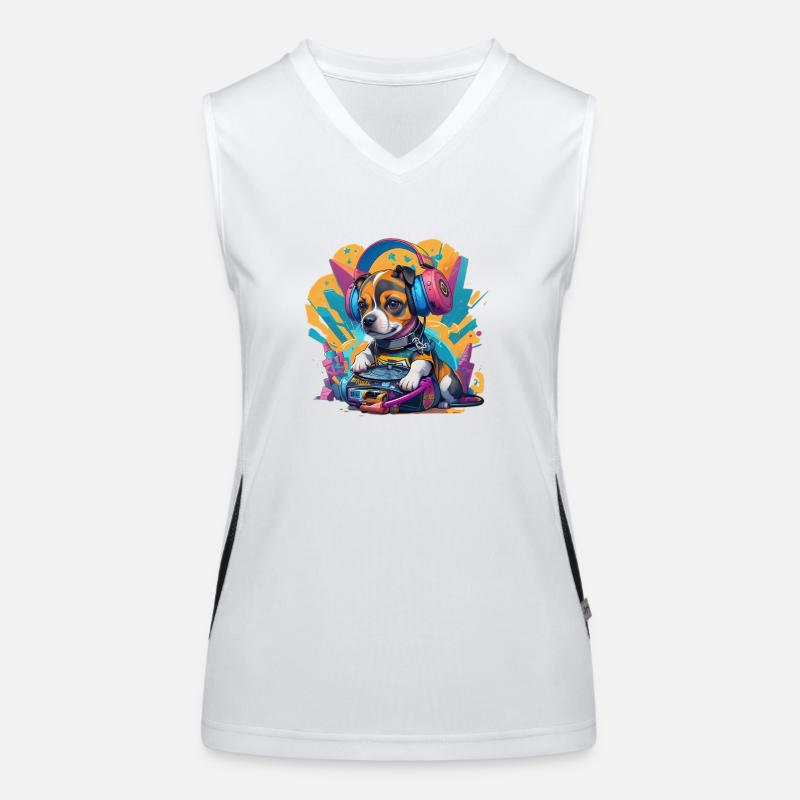 DJ Puppy Women's Functional Contrast Tank Top
