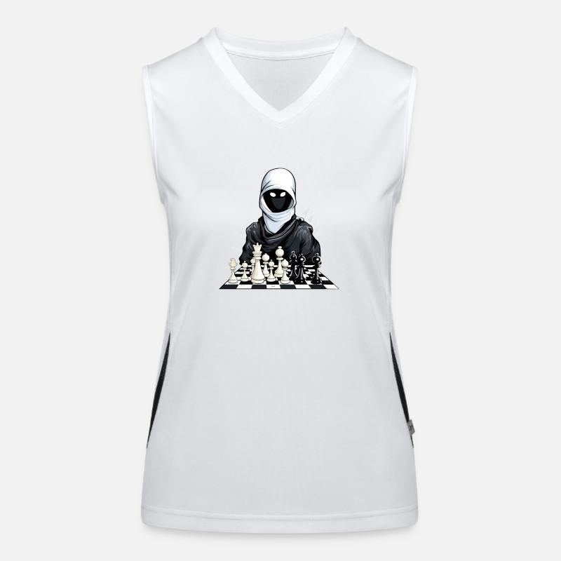 Schach-Ninja Funktionelles Kontrast-Tank Top für Frauen