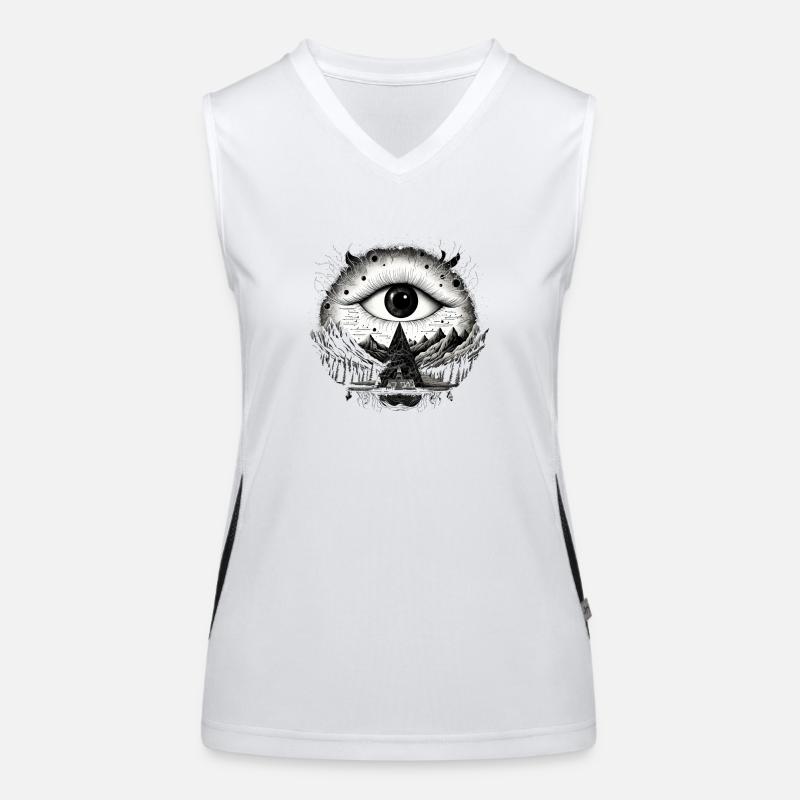Mystik Eye Maya Funktionelles Kontrast-Tank Top für Frauen