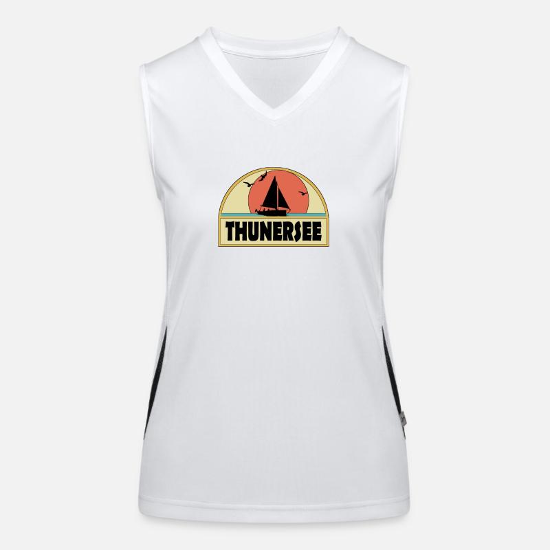Thunersee Funktionelles Kontrast-Tank Top für Frauen
