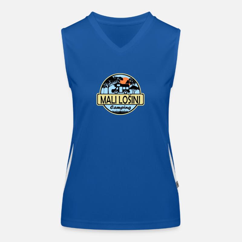Mali Losinj Camping Funktionelles Kontrast-Tank Top für Frauen