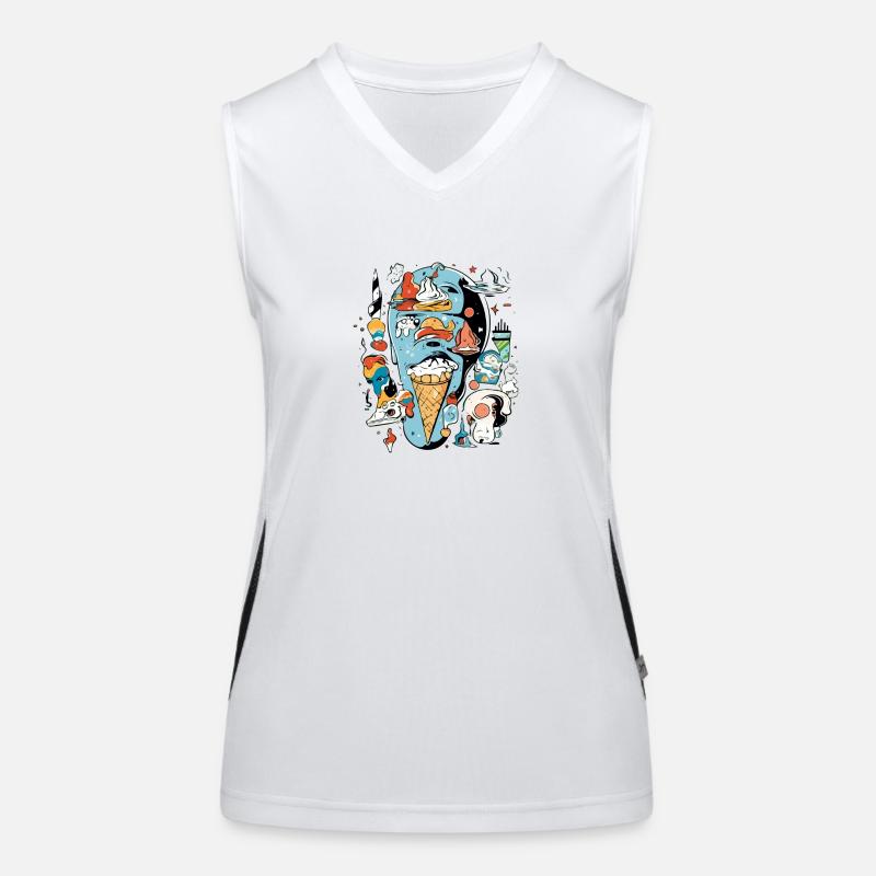 Der Eisfresser Funktionelles Kontrast-Tank Top für Frauen