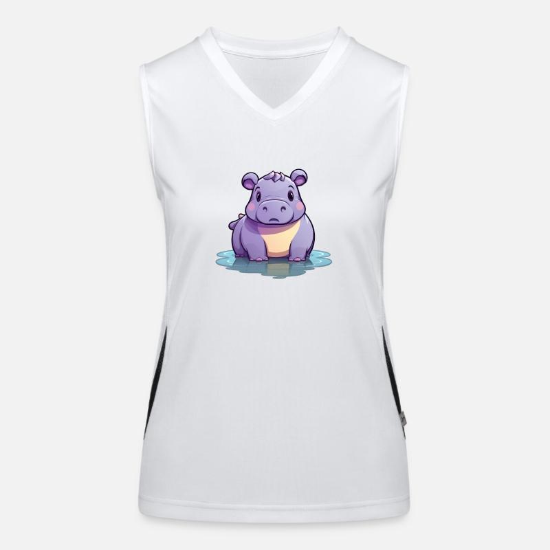 Hippopotamus Women's Functional Contrast Tank Top