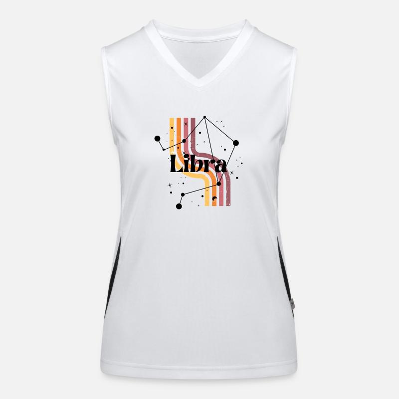 Libra horoscope rétro Débardeur respirant contrasté Femme