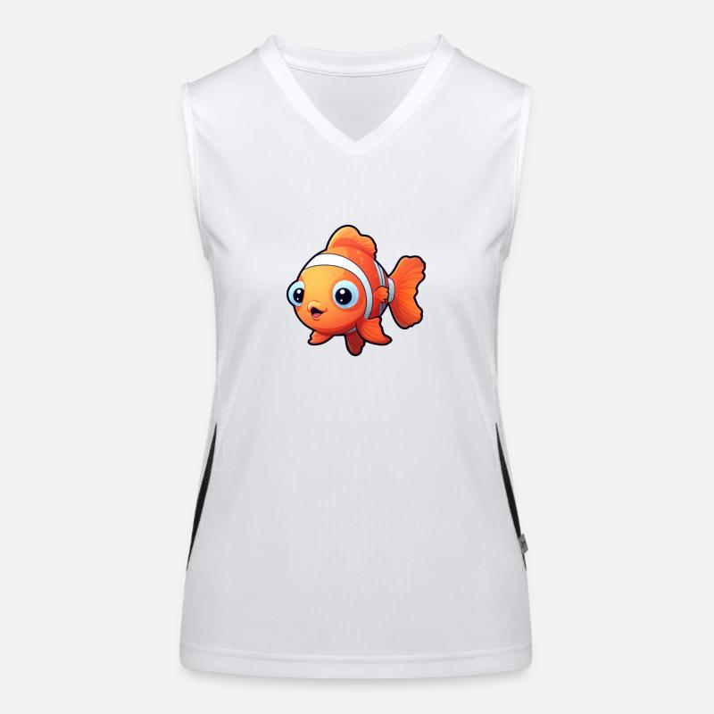 Clownfisch Funktionelles Kontrast-Tank Top für Frauen