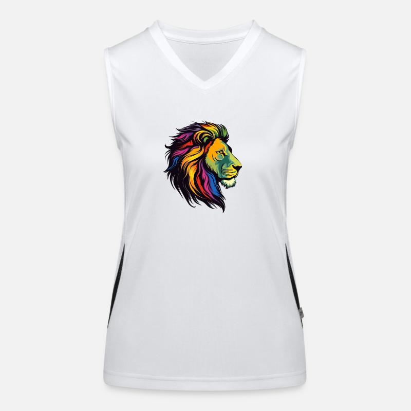 Lion de fierté Débardeur respirant contrasté Femme