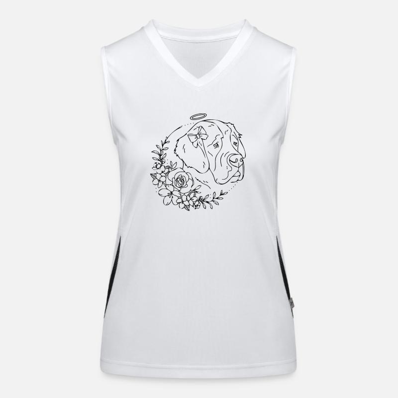 Hund Funktionelles Kontrast-Tank Top für Frauen