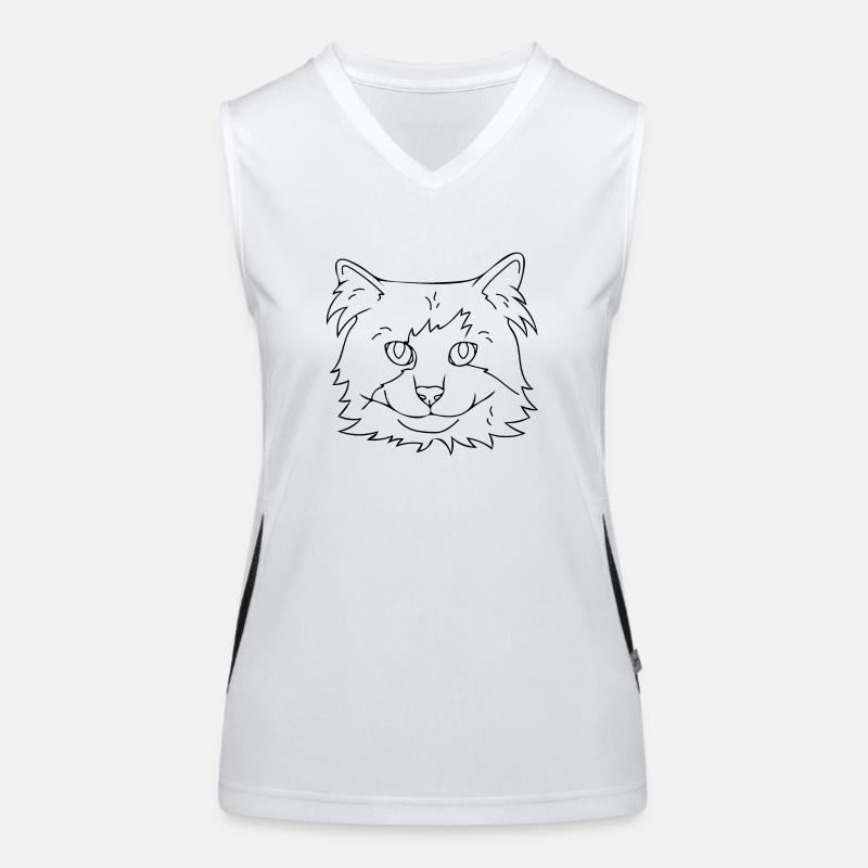 cat Women's Functional Contrast Tank Top
