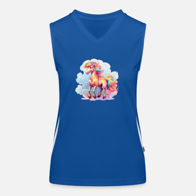 colorful pony Women's Functional Contrast Tank Top
