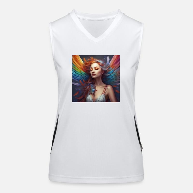 Rainbow Elf5 Funktionelles Kontrast-Tank Top für Frauen
