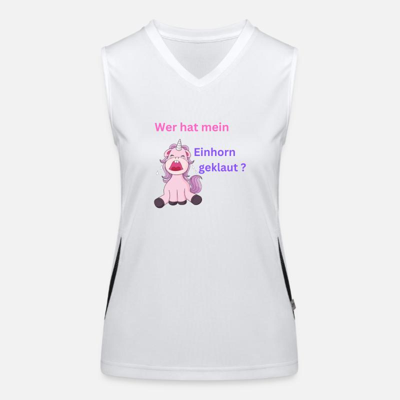 Einhorn gkelaut Funktionelles Kontrast-Tank Top für Frauen