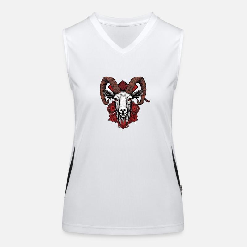 Widder Funktionelles Kontrast-Tank Top für Frauen