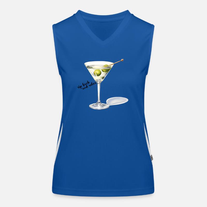 Sip back and relax Women's Functional Contrast Tank Top
