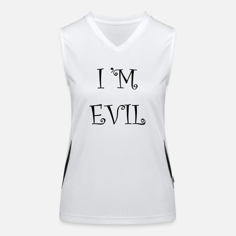 I'M evil Funktionelles Kontrast-Tank Top für Frauen