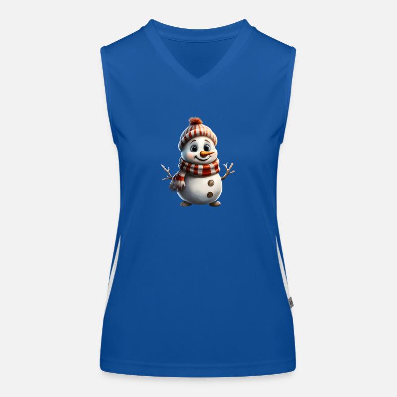 Snowman Women's Functional Contrast Tank Top