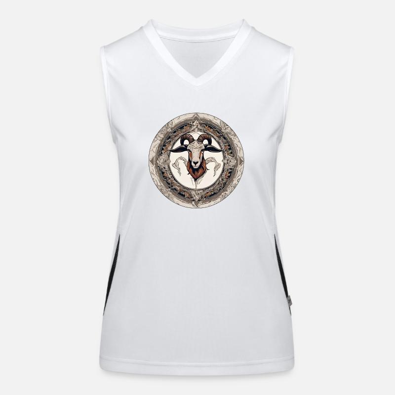 Widder Funktionelles Kontrast-Tank Top für Frauen