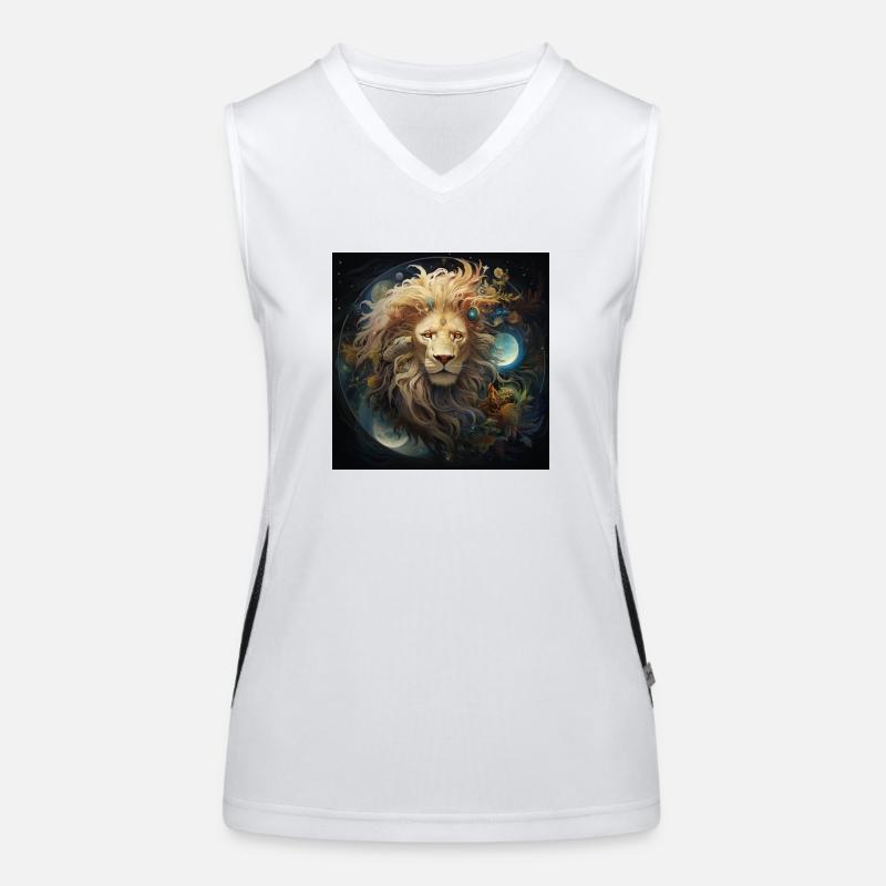 Medium lion Women's Functional Contrast Tank Top