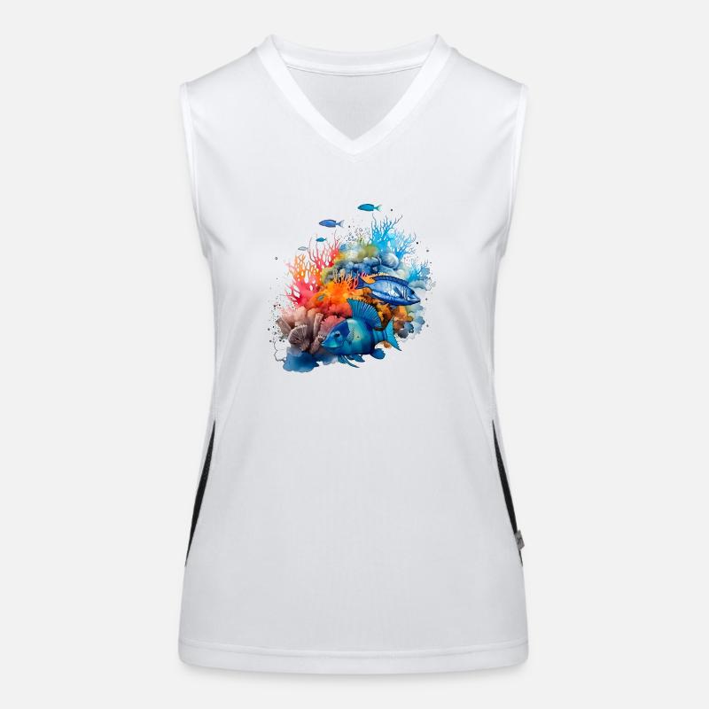 Das Great Barrier Reef ist ein Paradies Funktionelles Kontrast-Tank Top für Frauen