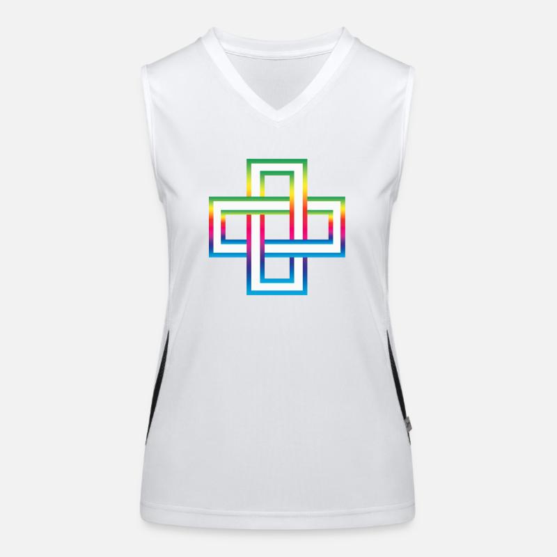 Celtic knot Women's Functional Contrast Tank Top