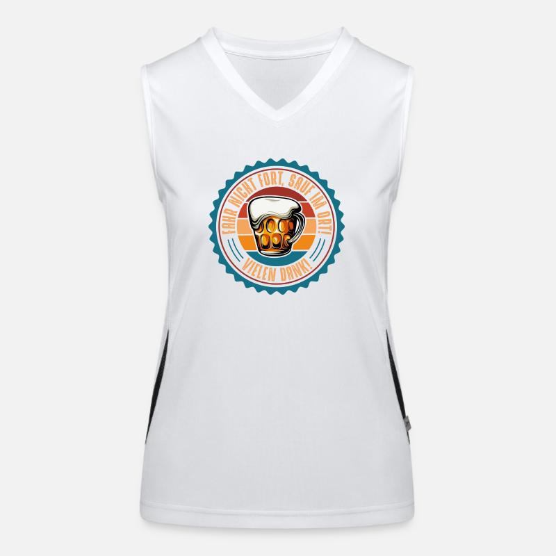 Bier Funktionelles Kontrast-Tank Top für Frauen