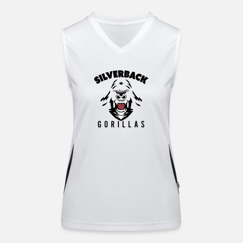 Silverback Gorillas Funktionelles Kontrast-Tank Top für Frauen