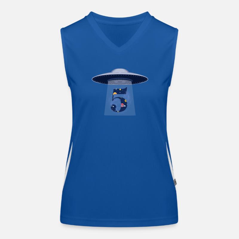 5th Anniversary UFO Attack Women's Functional Contrast Tank Top