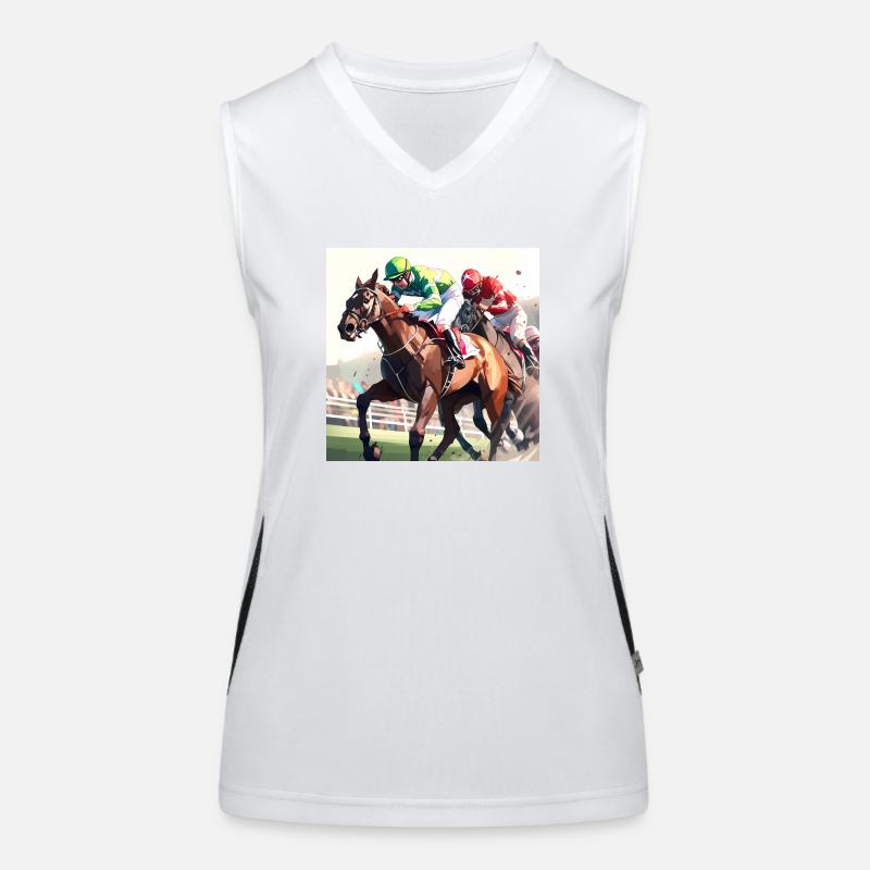 Sprint Hippique Débardeur respirant contrasté Femme