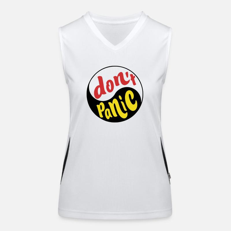 Dont Panic 1 Funktionelles Kontrast-Tank Top für Frauen